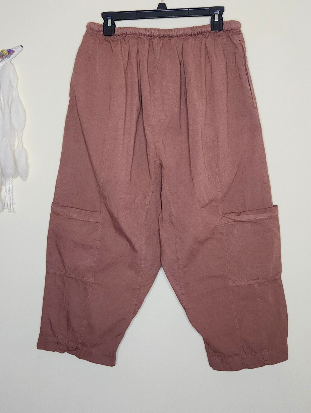 Free People Kalani Harem Pull-On Drawstring Pants in Brown XS (Run Large) - Picture 5 of 8